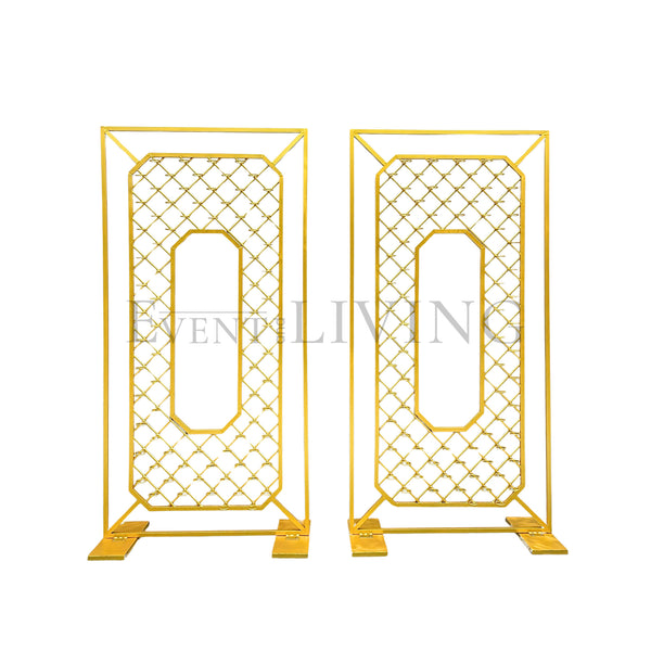 Gold metal ornate panels | 8ft 4ft