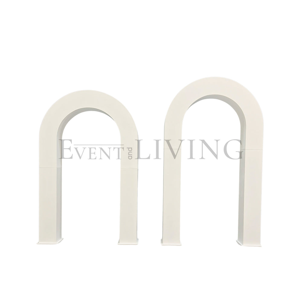 White double tunnel arch frame | 2.2m