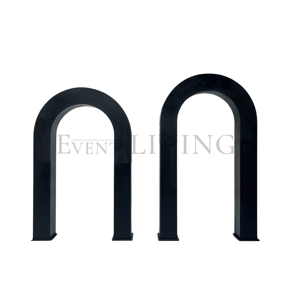 Black double tunnel arch frame | H240 x W120
