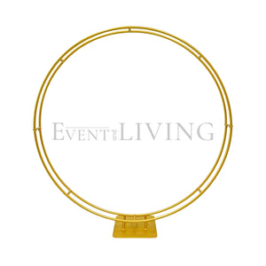 Full circle gold arch frame | 2.7m x 3m